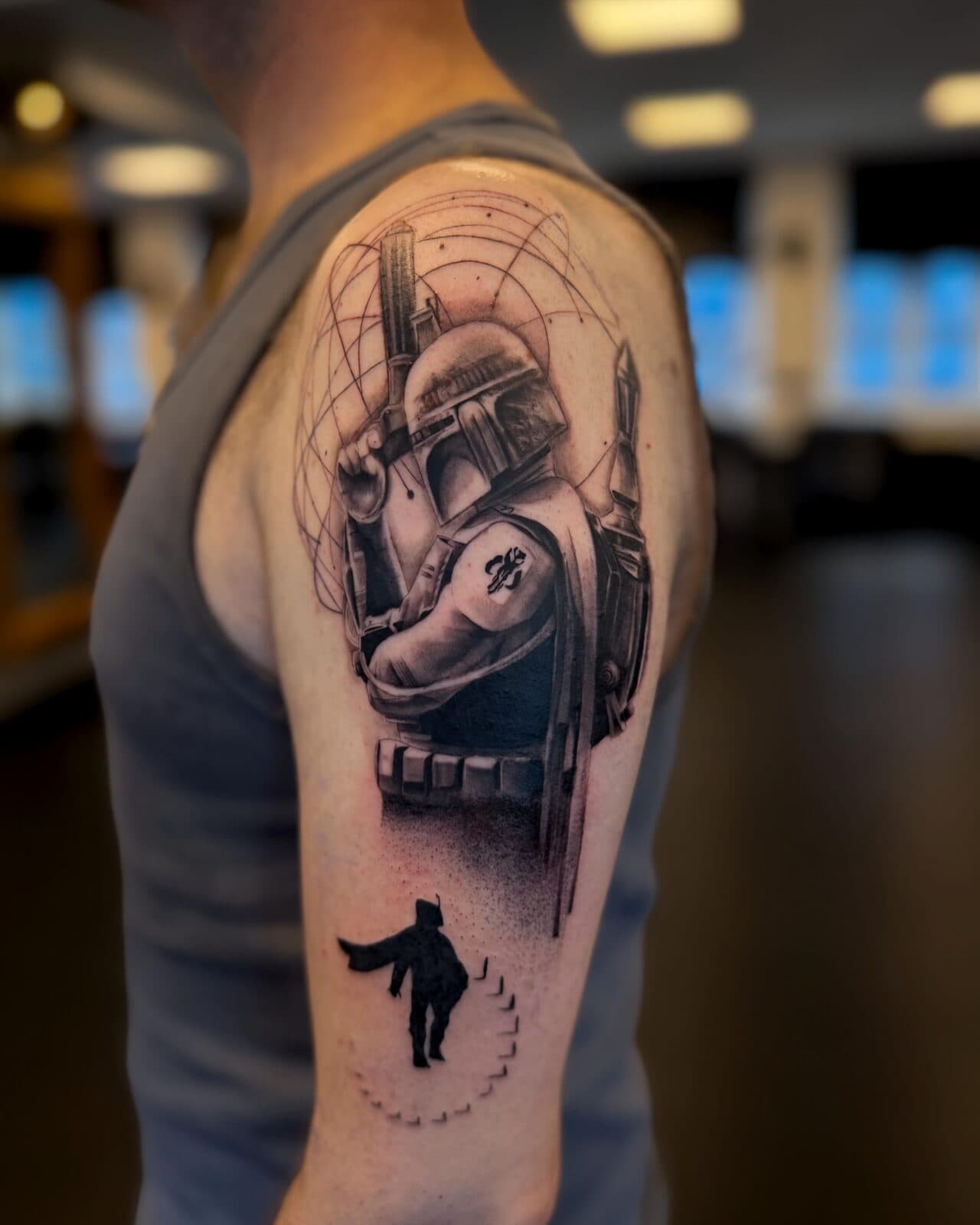 Abstract Realism tattoo work by Dina